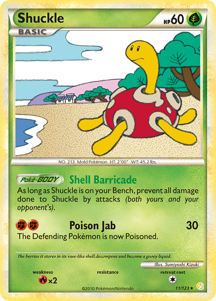 Shuckle (11/123) [HeartGold & SoulSilver: Base Set] | Gear Gaming Fayetteville