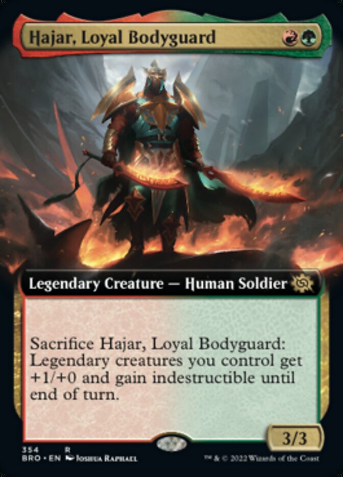 Hajar, Loyal Bodyguard (Extended Art) [The Brothers' War] | Gear Gaming Fayetteville