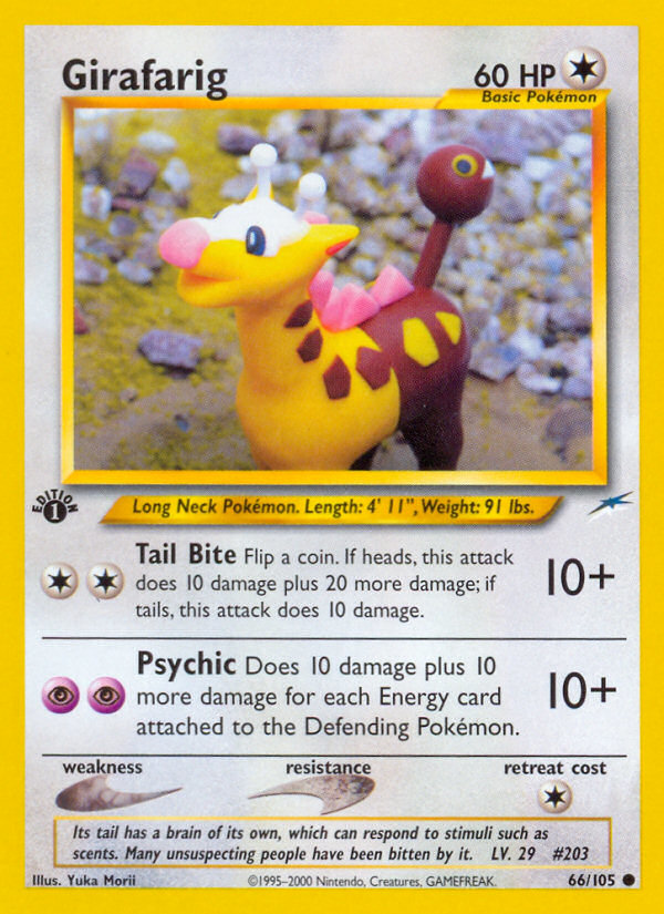 Girafarig (66/105) [Neo Destiny 1st Edition] | Gear Gaming Fayetteville