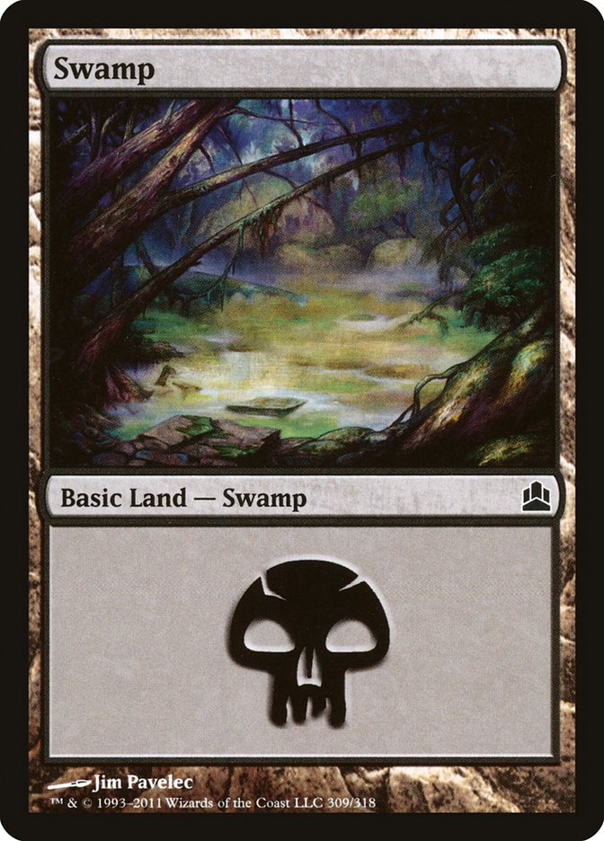 Swamp (309) [Commander 2011] | Gear Gaming Fayetteville