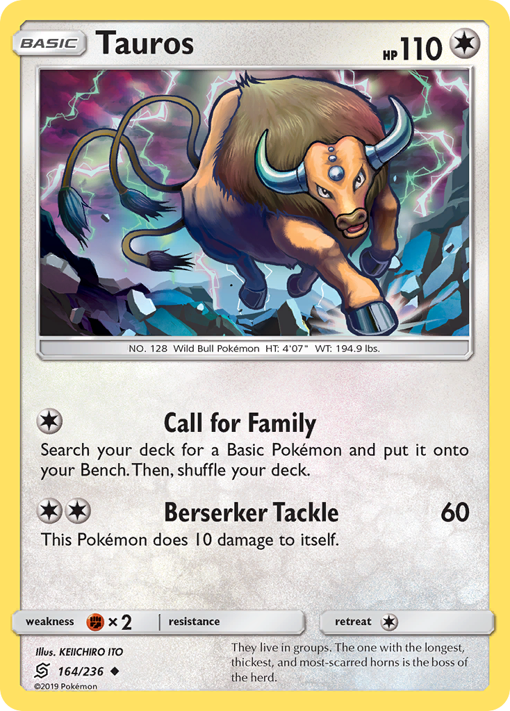 Tauros (164/236) [Sun & Moon: Unified Minds] | Gear Gaming Fayetteville