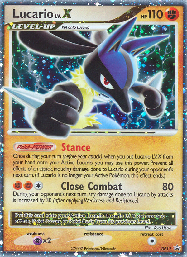 Lucario LV.X (DP12) [Diamond & Pearl: Black Star Promos] | Gear Gaming Fayetteville