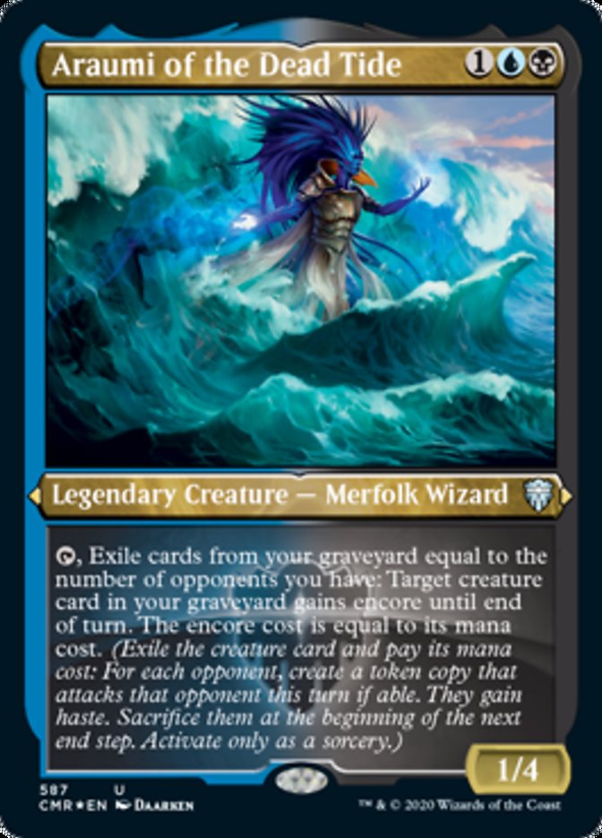 Araumi of the Dead Tide (Etched) [Commander Legends] | Gear Gaming Fayetteville