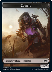 Snake // Zombie Double-Sided Token [Commander Collection: Black Tokens] | Gear Gaming Fayetteville