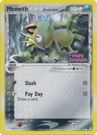 Meowth (71/110) (Delta Species) (Stamped) [EX: Holon Phantoms] | Gear Gaming Fayetteville