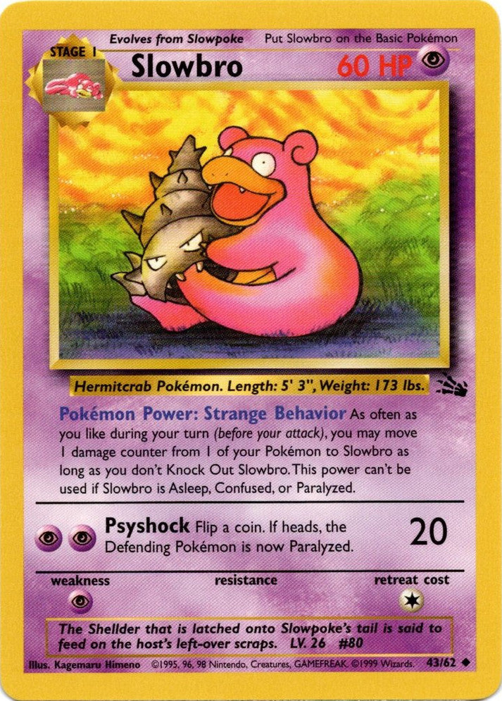 Slowbro (43/62) [Fossil Unlimited] | Gear Gaming Fayetteville