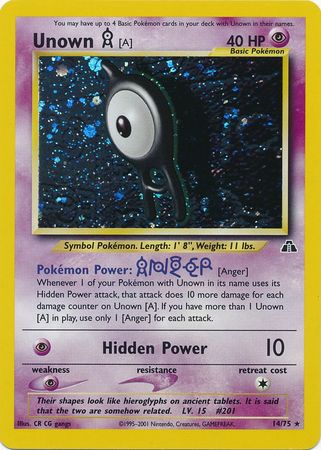 Unown [A] (14/75) [Neo Discovery Unlimited] | Gear Gaming Fayetteville