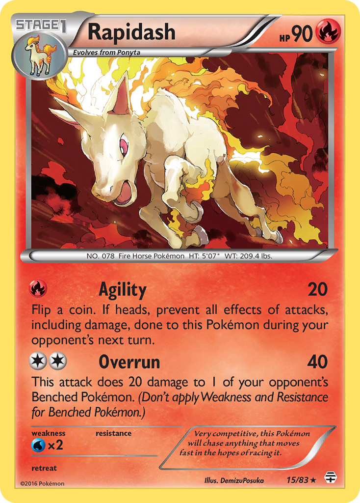 Rapidash (15/83) [XY: Generations] | Gear Gaming Fayetteville