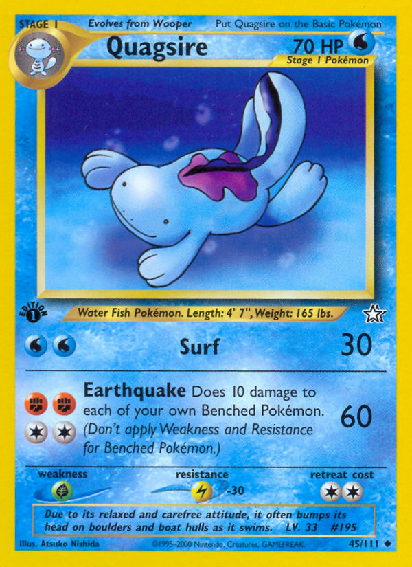 Quagsire (45/111) [Neo Genesis 1st Edition] | Gear Gaming Fayetteville