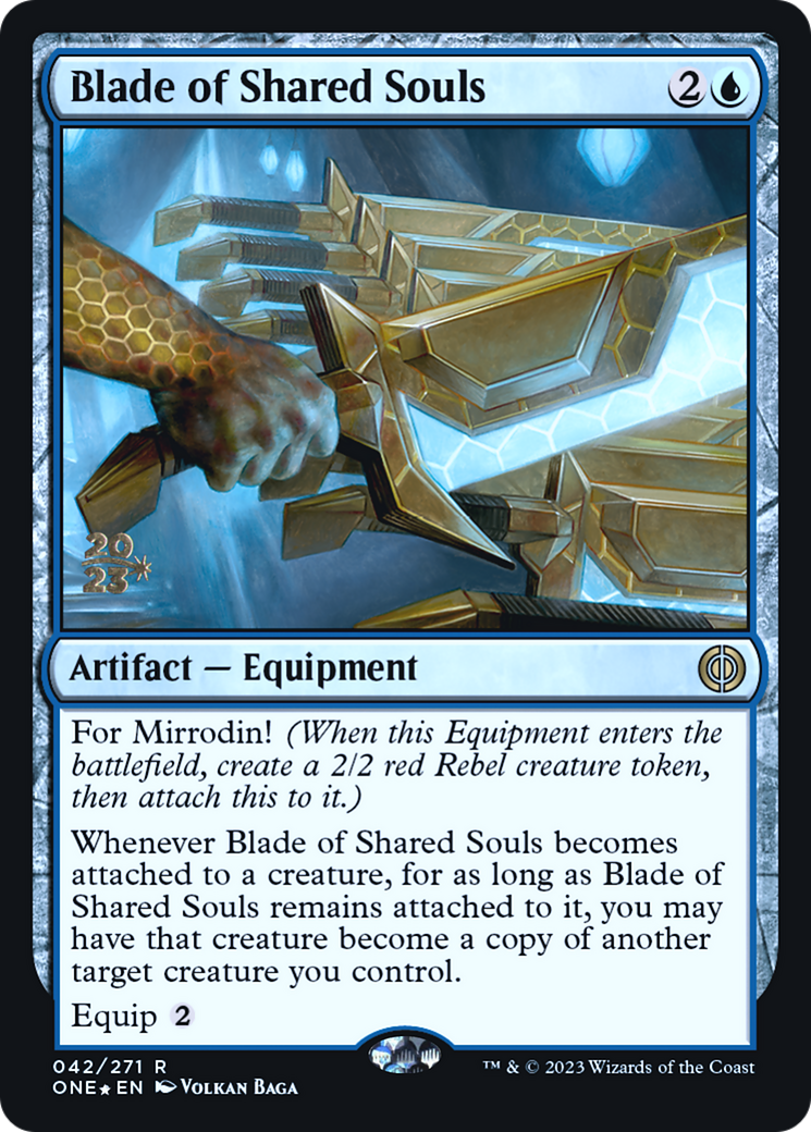 Blade of Shared Souls [Phyrexia: All Will Be One Prerelease Promos] | Gear Gaming Fayetteville