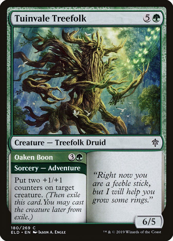 Tuinvale Treefolk // Oaken Boon [Throne of Eldraine] | Gear Gaming Fayetteville