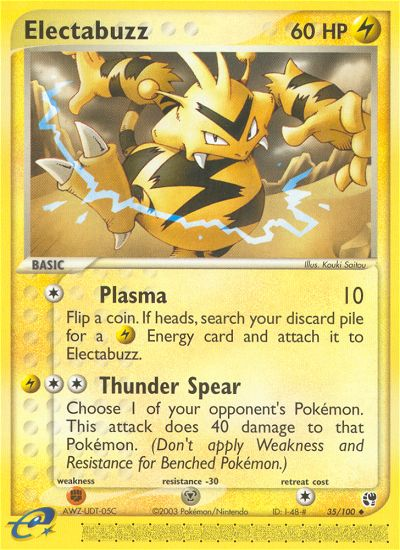 Electabuzz (35/100) [EX: Sandstorm] | Gear Gaming Fayetteville