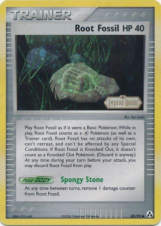 Root Fossil (80/92) (Stamped) [EX: Legend Maker] | Gear Gaming Fayetteville