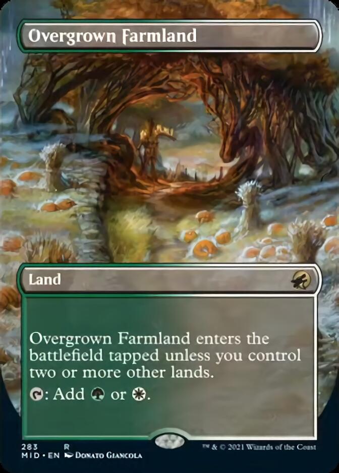 Overgrown Farmland (Borderless Alternate Art) [Innistrad: Midnight Hunt] | Gear Gaming Fayetteville