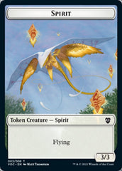 Spirit (003) // Thopter Double-Sided Token [Innistrad: Crimson Vow Commander Tokens] | Gear Gaming Fayetteville