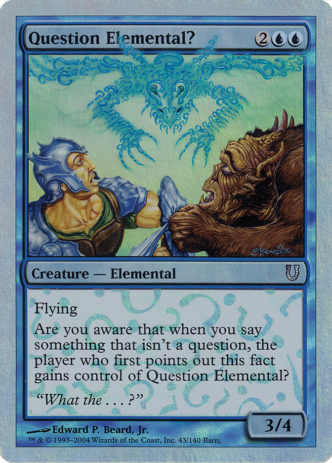 Question Elemental? (Alternate Foil) [Unhinged] | Gear Gaming Fayetteville