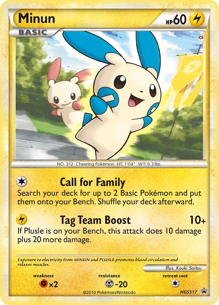 Minun (HGSS17) [HeartGold & SoulSilver: Black Star Promos] | Gear Gaming Fayetteville