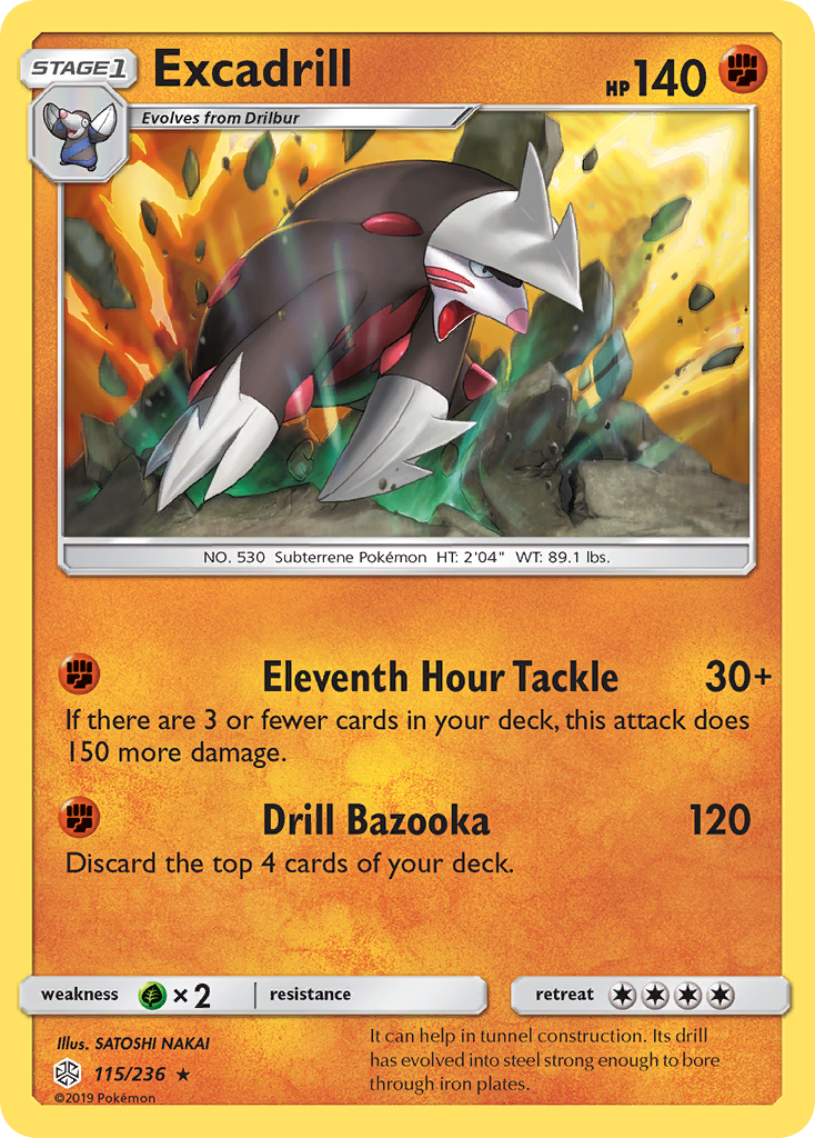 Excadrill (115/236) [Sun & Moon: Cosmic Eclipse] | Gear Gaming Fayetteville