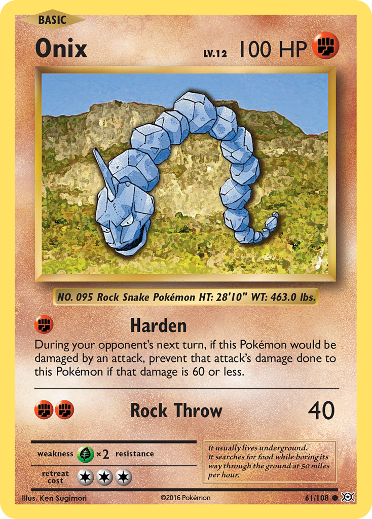 Onix (61/108) [XY: Evolutions] | Gear Gaming Fayetteville