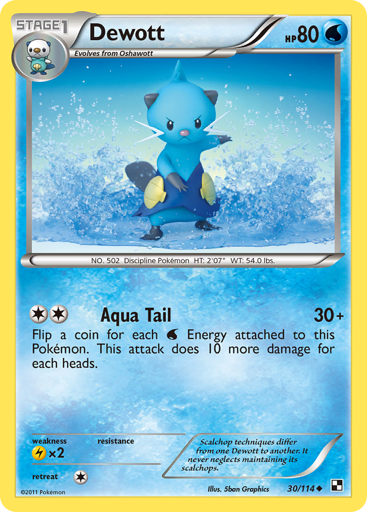 Dewott (30/114) [Black & White: Base Set] | Gear Gaming Fayetteville