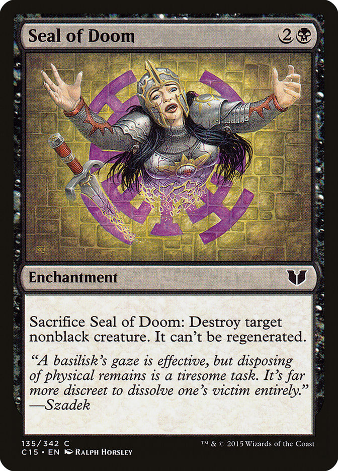 Seal of Doom [Commander 2015] | Gear Gaming Fayetteville