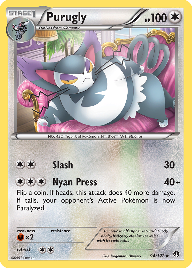 Purugly (94/122) [XY: BREAKpoint] | Gear Gaming Fayetteville