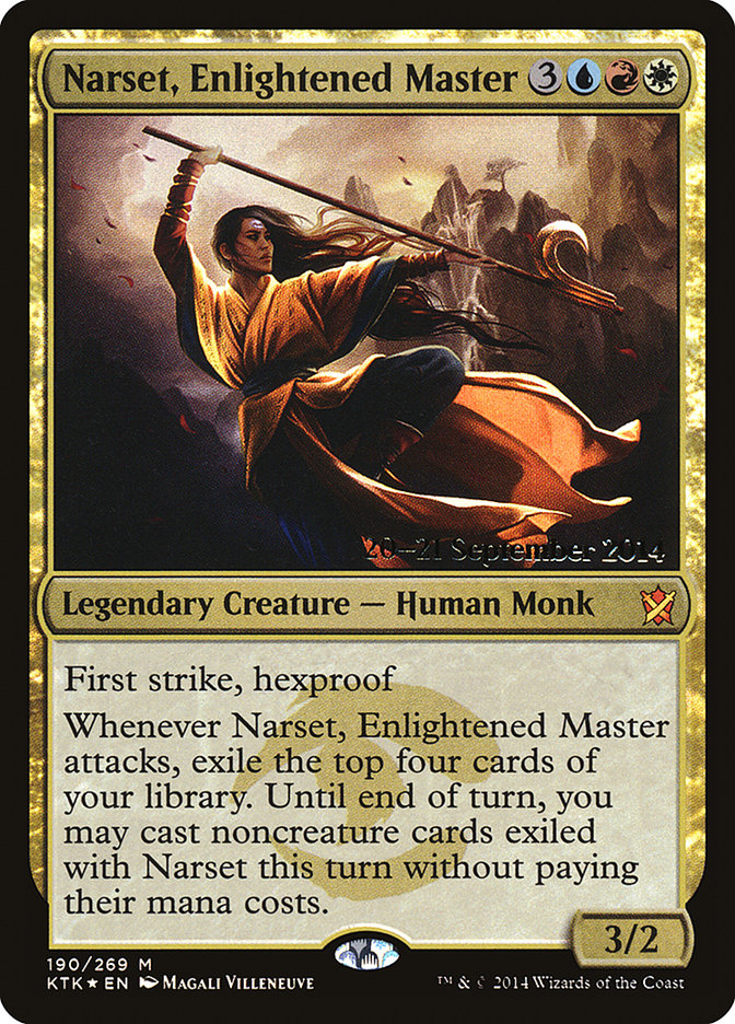 Narset, Enlightened Master [Khans of Tarkir Prerelease Promos] | Gear Gaming Fayetteville