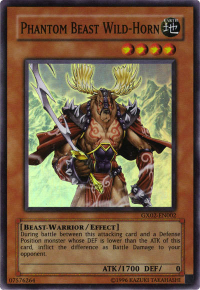 Phantom Beast Wild-Horn [GX02-EN002] Super Rare | Gear Gaming Fayetteville