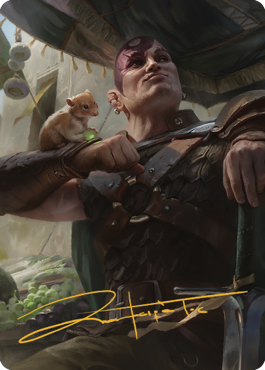 Minsc & Boo, Timeless Heroes Art Card (38) (Gold-Stamped Signature) [Commander Legends: Battle for Baldur's Gate Art Series] | Gear Gaming Fayetteville