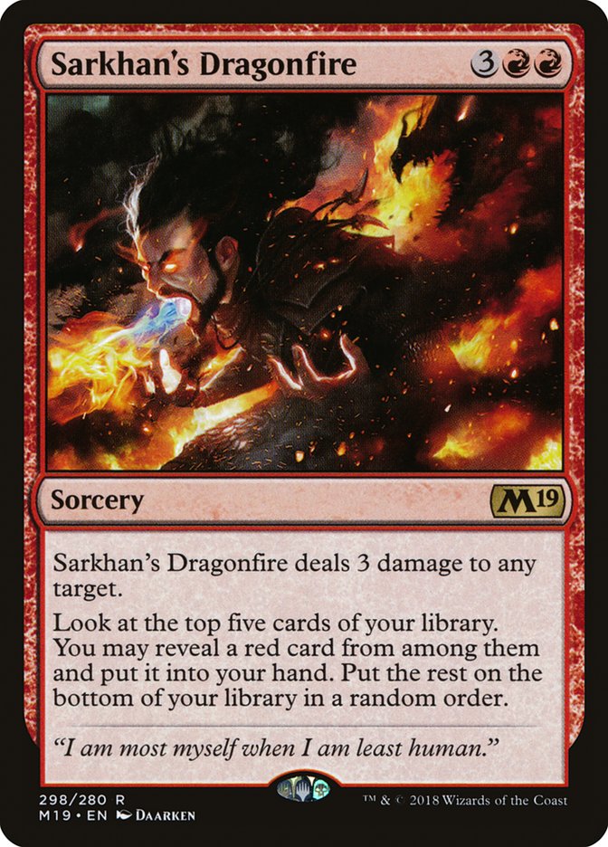 Sarkhan's Dragonfire [Core Set 2019] | Gear Gaming Fayetteville