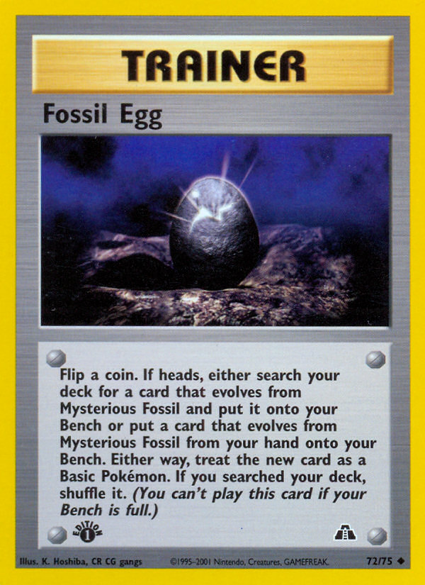 Fossil Egg (72/75) [Neo Discovery 1st Edition] | Gear Gaming Fayetteville