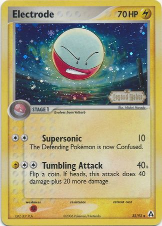 Electrode (32/92) (Stamped) [EX: Legend Maker] | Gear Gaming Fayetteville