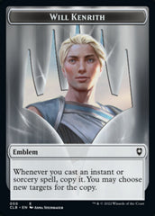 Will Kenrith Emblem // Copy Double-Sided Token [Commander Legends: Battle for Baldur's Gate Tokens] | Gear Gaming Fayetteville