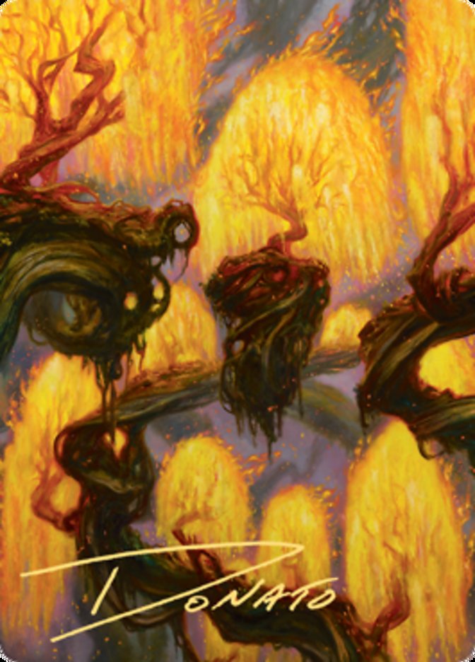 Grove of the Burnwillows Art Card (Gold-Stamped Signature) [Zendikar Rising Art Series] | Gear Gaming Fayetteville