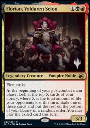 Florian, Voldaren Scion (Promo Pack) [Innistrad: Midnight Hunt Promos] | Gear Gaming Fayetteville