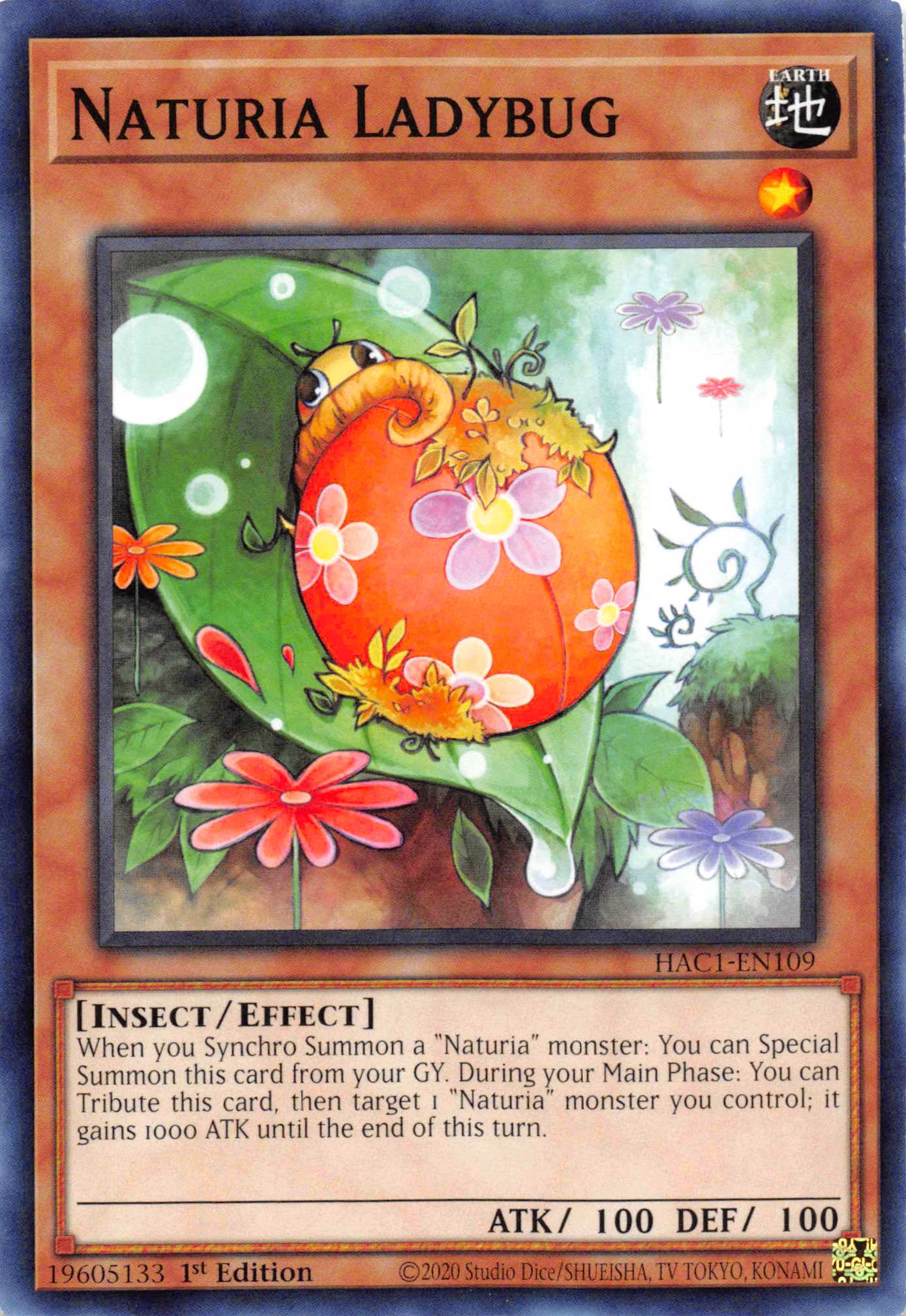 Naturia Ladybug (Duel Terminal) [HAC1-EN109] Parallel Rare | Gear Gaming Fayetteville