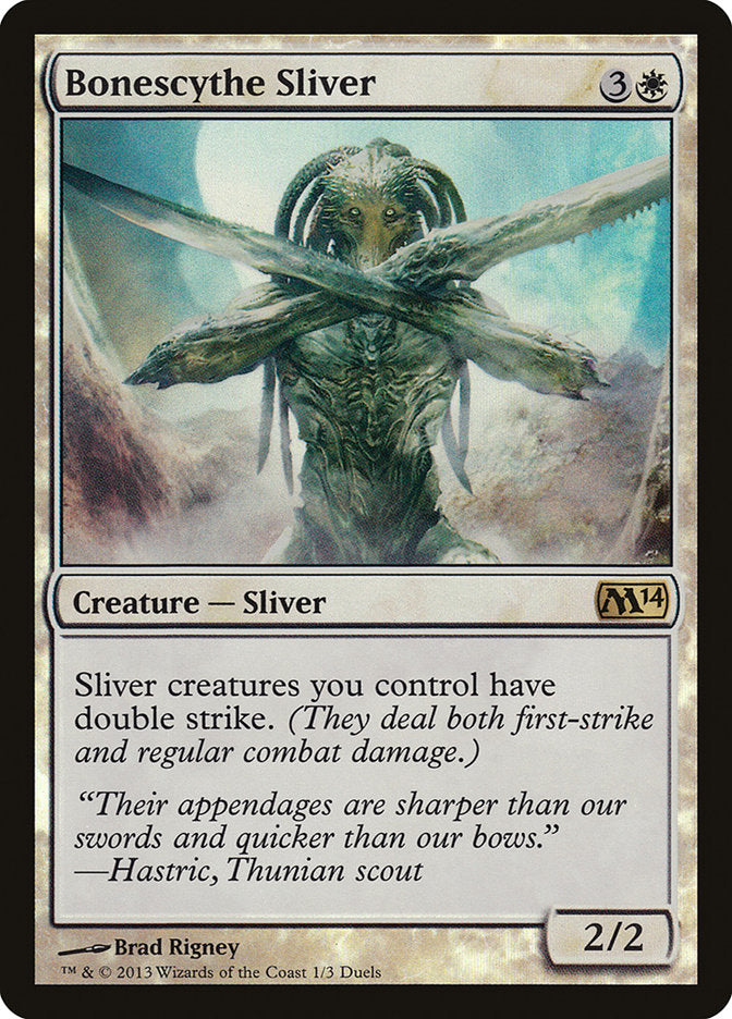 Bonescythe Sliver (Duels of the Planeswalkers Promos) [Duels of the Planeswalkers Promos 2013] | Gear Gaming Fayetteville