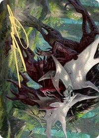 Vorinclex, Monstrous Raider 1 Art Card (Gold-Stamped Signature) [Kaldheim Art Series] | Gear Gaming Fayetteville