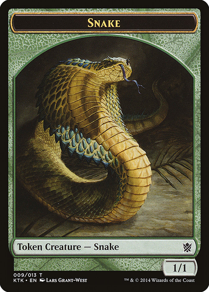 Snake Token [Khans of Tarkir Tokens] | Gear Gaming Fayetteville