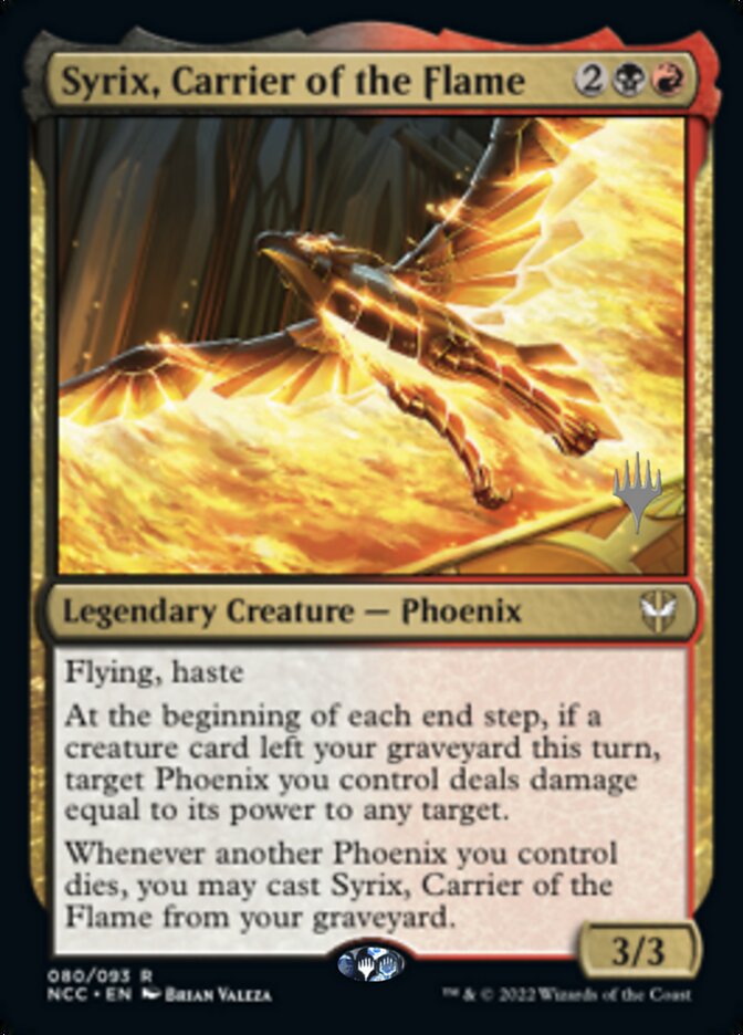 Syrix, Carrier of the Flame (Promo Pack) [Streets of New Capenna Commander Promos] | Gear Gaming Fayetteville