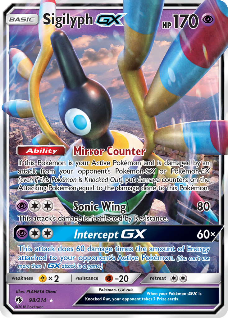 Sigilyph GX (98/214) [Sun & Moon: Lost Thunder] | Gear Gaming Fayetteville