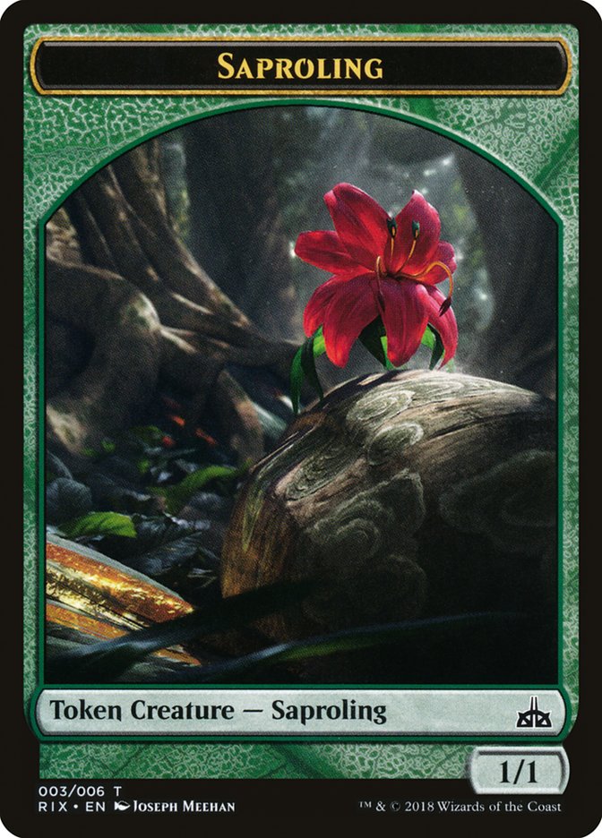 Saproling Token [Rivals of Ixalan Tokens] | Gear Gaming Fayetteville