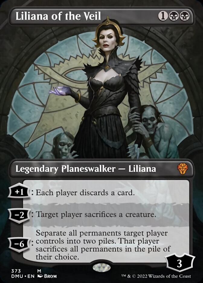 Liliana of the Veil (Borderless) [Dominaria United] | Gear Gaming Fayetteville