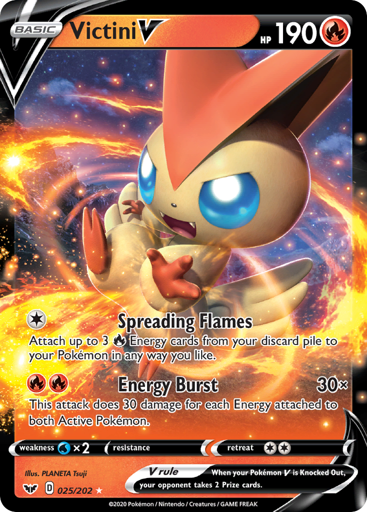 Victini V (025/202) [Sword & Shield: Base Set] | Gear Gaming Fayetteville