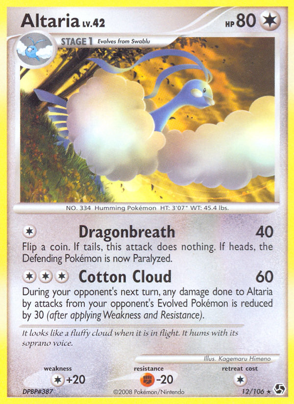 Altaria (12/106) [Diamond & Pearl: Great Encounters] | Gear Gaming Fayetteville