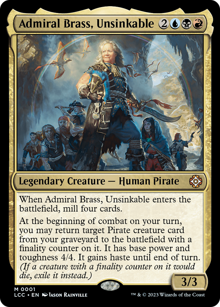 Admiral Brass, Unsinkable (Display Commander) [The Lost Caverns of Ixalan Commander] | Gear Gaming Fayetteville