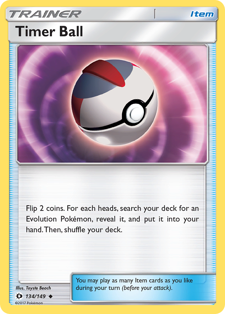 Timer Ball (134/149) [Sun & Moon: Base Set] | Gear Gaming Fayetteville