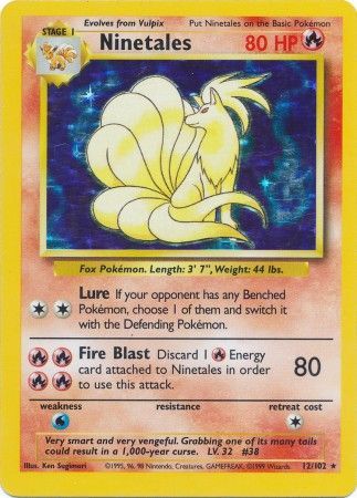 Ninetales (12/102) [Base Set Unlimited] | Gear Gaming Fayetteville