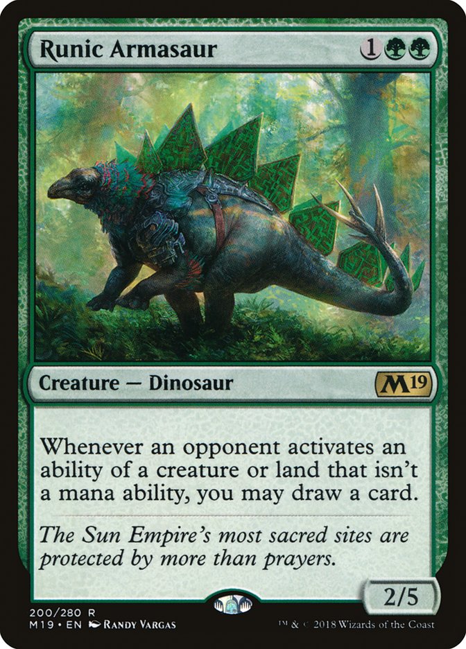 Runic Armasaur [Core Set 2019] | Gear Gaming Fayetteville