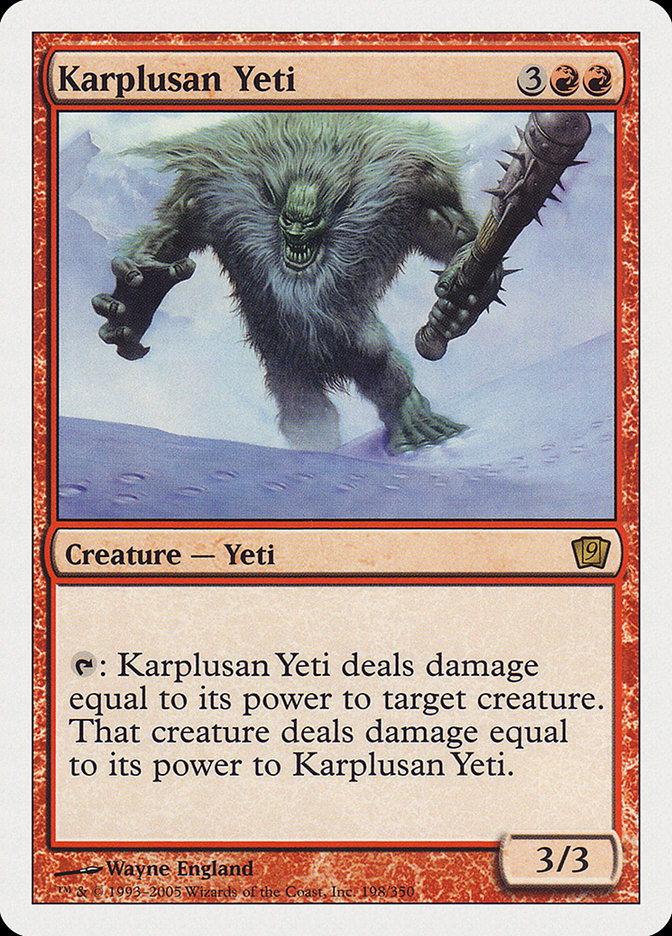 Karplusan Yeti [Ninth Edition] | Gear Gaming Fayetteville